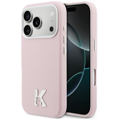 Etui KARL LAGERFELD Karl Head Logo MagSafe do Apple iPhone 17 Pro Max Różowy