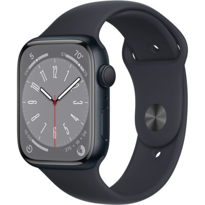 Apple Watch 8 GPS 45mm koperta z aluminium (północ) + pasek sportowy (północ)