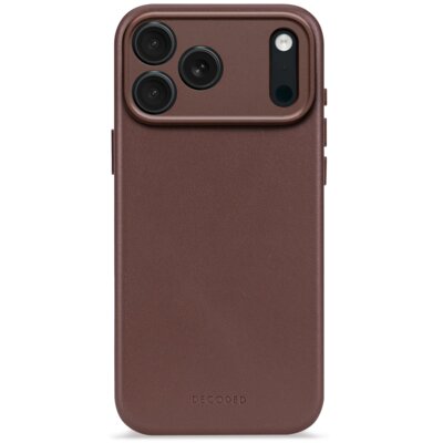 Etui DECODED Leather MagSafe do Apple iPhone 17 Pro Brązowy