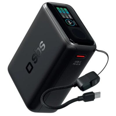 Powerbank SBS TTBB20000TFTPD65 20000 mAh 65W Czarny