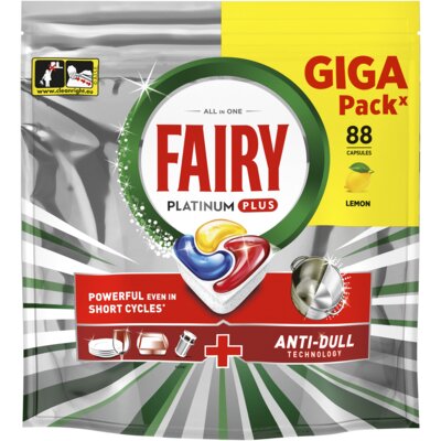 Kapsułki do zmywarki FAIRY Platinum Plus All in One Lemon - 88 szt.