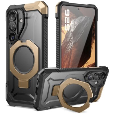 Etui SUPCASE UB Grip Mag MagSafe do Samsung Galaxy S26 Czarno-złoty