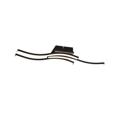Lampa sufitowa ROUTE brązowo-czarna LED 3x5W Ciepła biel 500lm RL