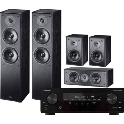 Kino domowe PIONEER VSX-835DAB + MAGNAT Monitor S80ATM + S10B + S12C Czarny