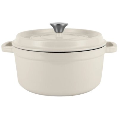 Garnek żeliwny VINTAGE CUISINE VC2P2619BF20CP Kremowy 4.3L