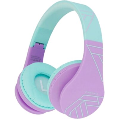 Słuchawki nauszne POWERLOCUS P1 Kids Turkusowo-fioletowy