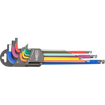 Zestaw kluczy sześciokątnych NEO TOOLS 09-512 1.5 - 10 (9 elementów)