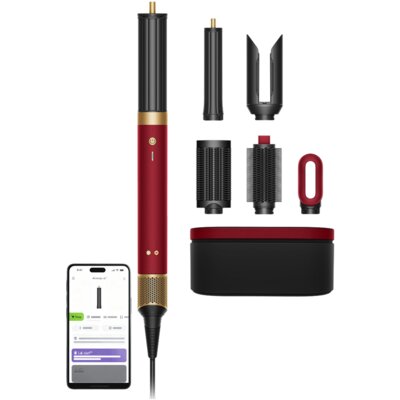 Suszarko-lokówka DYSON Airwrap Co-anda 2x Straight+Wavy Aksamitny czerwono-złoty 30, 40 mm 1700 W
