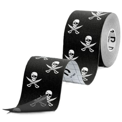 Taśma kinezjologiczna DRTAPE DR10 Czarno-biały 5 x 500 cm