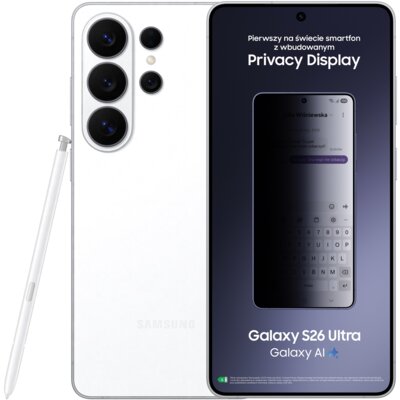 Smartfon SAMSUNG Galaxy S26 Ultra 5G 12/512GB 6.9" 120Hz Biały SM-S948