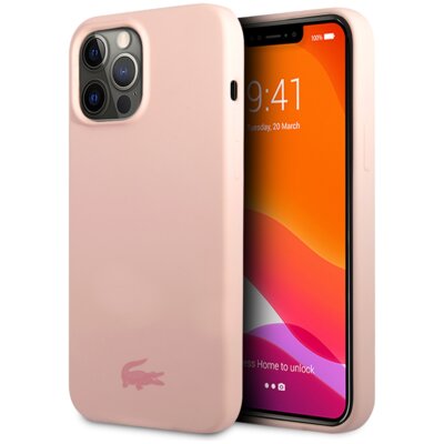 Etui LACOSTE Silicone do Apple iPhone 13 Pro Max Różowy