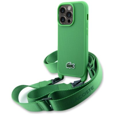 Etui LACOSTE Iconic Petit Pique Crossbody do Apple iPhone 14 Pro Zielony