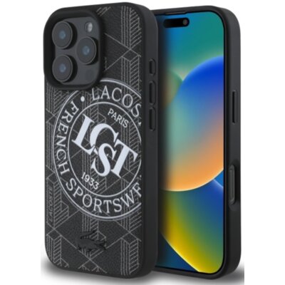 Etui LACOSTE Mono Sportswear MagSafe do Apple iPhone 16 Pro Max Czarny