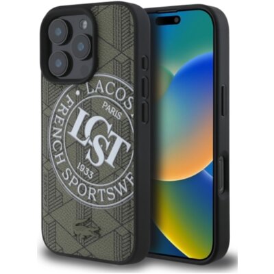 Etui LACOSTE Mono Sportswear MagSafe do Apple Phone 16 Pro Max Zielony