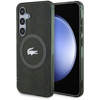 Etui LACOSTE IML Blend Monogram MagSafe do Samsung Galaxy S24 Khaki