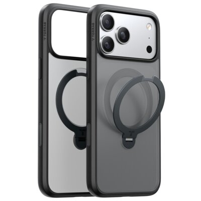 Etui TORRAS Ostand Spin MagSafe do Apple iPhone 17 Pro Czarny