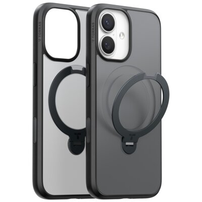 Etui TORRAS Ostand Spin MagSafe do Apple iPhone 17 Czarny