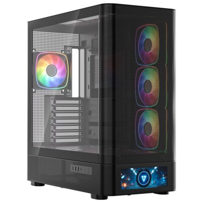 Obudowa MODECOM Volcano AQ 500 ARGB Midi Czarny