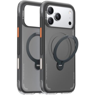 Etui TORRAS Ostand Spin Air MagSafe do Apple iPhone 17 Pro Max Czarny