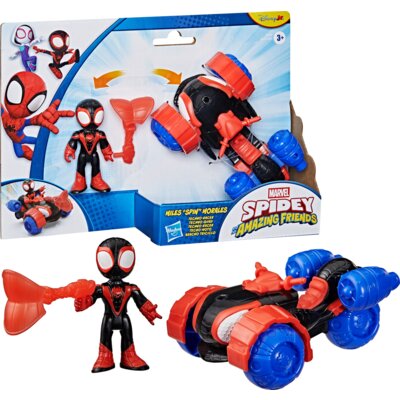 Figurka HASBRO Marvel Spidey i super-kumple Miles Morales + pojazd G24605X0