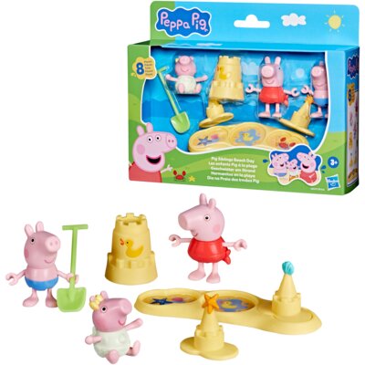 Zestaw figurek HASBRO Świnka Peppa Rodzeństwo na plaży G28335X0