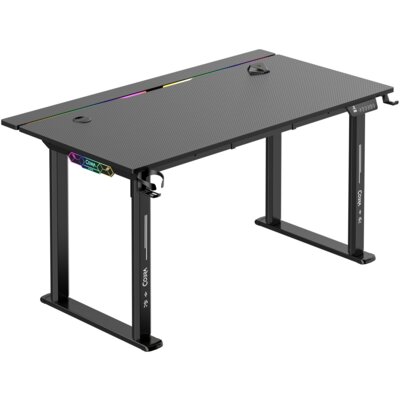 Biurko gamingowe COBRA Electra S CRF1421ELBKRGB Czarny