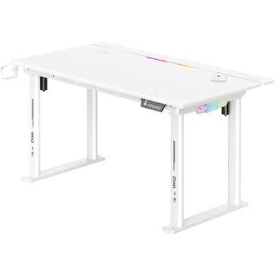 Biurko gamingowe COBRA Electra S CRF1422ELWHRGB Biały