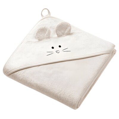 Ręcznik z kapturem BABYONO 1553/05 100 x 100 cm Jasnobeżowy