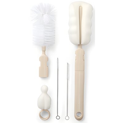 Szczotka do butelek i smoczków BABYONO z wymienną rączką 735/04 Beżowy