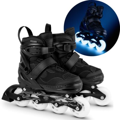 Rolki SPOKEY Firefly (rozmiar 35-38) Czarno-biały