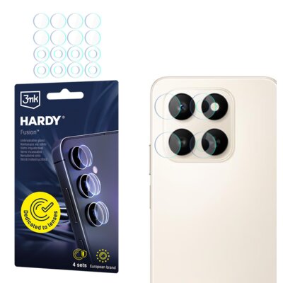 Szkło hybrydowe na obiektyw 3MK Hardy Fusion Lens Protection do Honor 400 Smart 4G/5G (4 szt.)