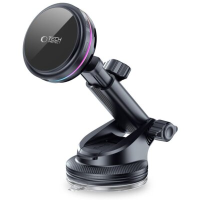 Uchwyt na telefon TECH-PROTECT V9 MagSafe 25W Qi2.2 Czarny