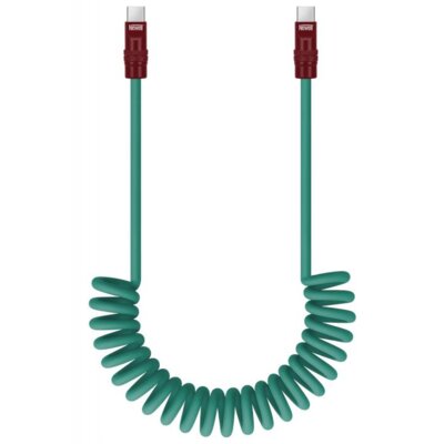 Kabel USB-C - USB-C NEWELL 100W 1.5 m Zielono-bordowy