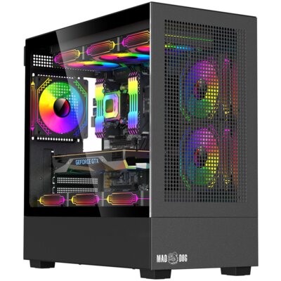 Komputer MAD DOG GeForce RTX5060 DLSS 4 Reflex Edition 2 Powered By Asus MD-A04DR32 R5-7500F 32GB RAM 1TB SSD Wi-Fi