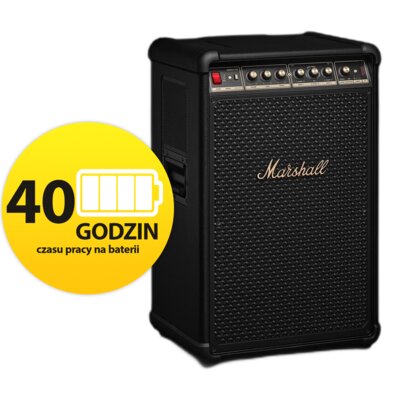 Power Audio MARSHALL Bromley 750 Czarny, 500W, Bluetooth, Bateria do 40 godzin, Dźwięk 360° True Stereophonic, Tryb Loud, IPX4
