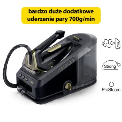 Generator pary BRAUN IS7298CP CareStyle 7 Pro z bardzo dużym dodatkowym uderzeniem pary 700g/min