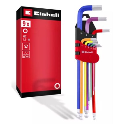 Zestaw kluczy imbusowych EINHELL 49370558 (9 elementów)
