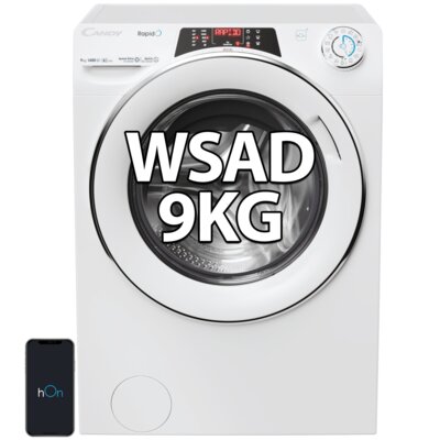 Pralka CANDY RapidÓ RO496DWMC7 1-S 9kg 1400 obr Quick&Clean