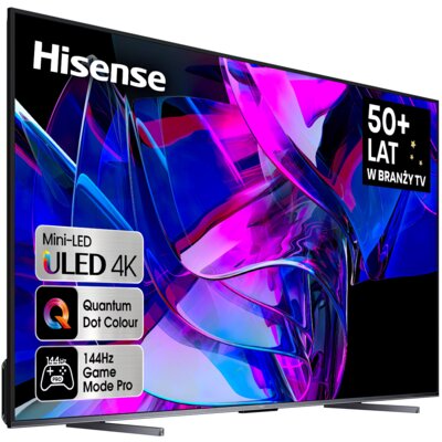 Telewizor HISENSE 100U7KQ 100" MINILED 4K 144 Hz VIDAA Dolby Atmos Dolby Vision HDMI 2.1