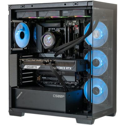 Komputer MAD DOG Powered by Gigabyte C500-A07WR32WH R7-9850X3D 32GB RAM 2TB SSD GeForce RTX5080 DLSS 4 Wi-Fi Windows 11 Home