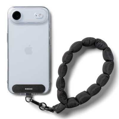 Smycz do telefonu RINKGE Holder & Pufffer Czarny