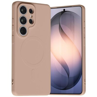 Etui MERCURY Semi-Silicone MagSafe do Samsung Galaxy S26 Ultra Różowo-piaskowy