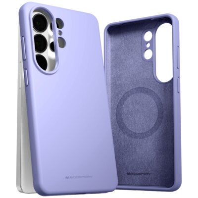 Etui MERCURY Pure MagSafe Silicone do Samsung Galaxy S26 Ultra Lawendowa szarość