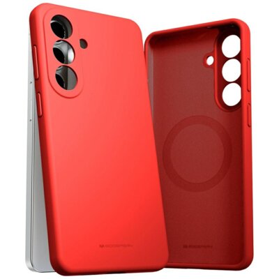 Etui MERCURY Pure MagSafe Silicone do Samsung Galaxy S26+ Czerwony