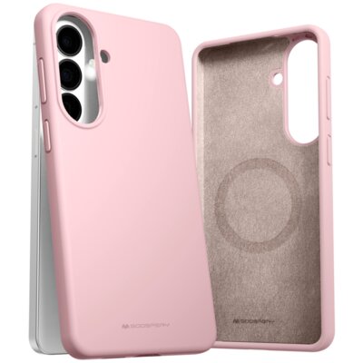 Etui MERCURY Pure MagSafe Silicone do Samsung Galaxy S26+ Różowo-piaskowy