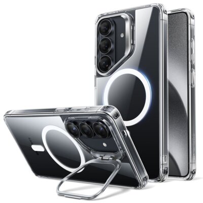 Etui ESR Classic Hybrid Kickstand MagSafe do Samsung Galaxy S26+ Przezroczysty