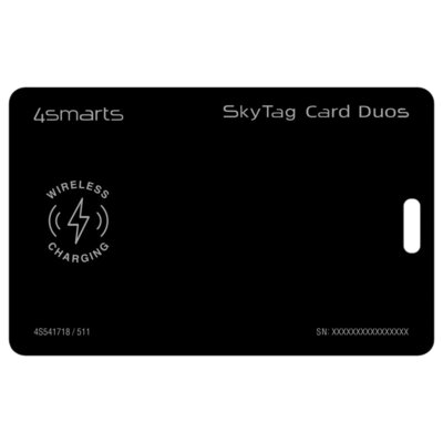 Lokalizator 4SMARTS SkyTag Card Duos ReCharge Czarny