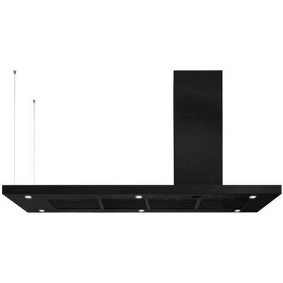 Okap AFRELLI A-4G-Nuvola Cordia 146 Prawy Czarny matowy 681m3/h 63dB klasa A+