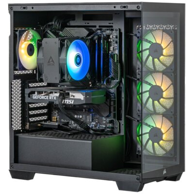 Komputer MAD DOG CORSAIR3500X-A01DR32 R7-5700X 32GB RAM 1TB SSD GeForce RTX5060Ti DLSS 4 Wi-Fi