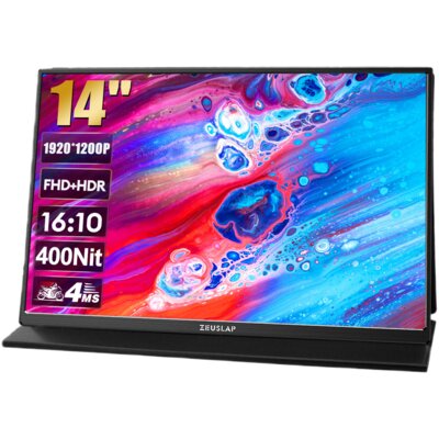 Monitor ZEUSLAP Z14 Lite 14" 1920x1200px IPS 4 ms [GTG]